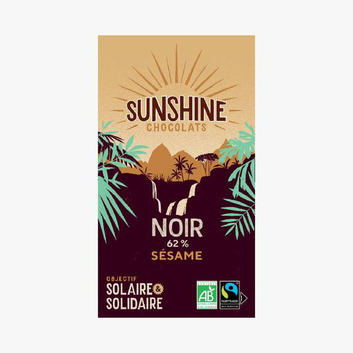 TABLETTE DE CHOCOLAT NOIR - SÉSAME - Le Comptoir Maritime - 1