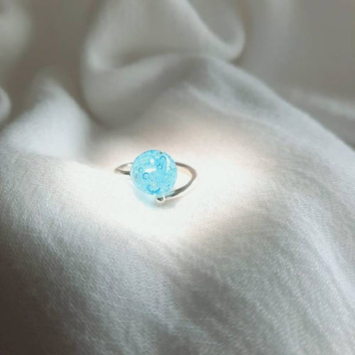 BAGUE BLEU CANARD ARGENT - Le Comptoir Maritime - 1