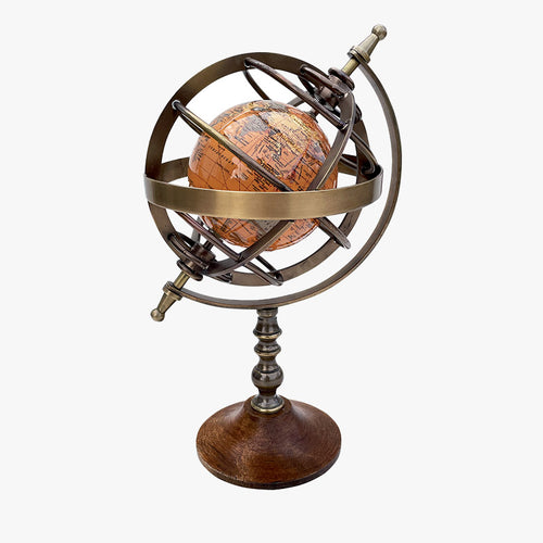 SPHÈRE ARMILLAIRE ET SON GLOBE - Le Comptoir Maritime - 1