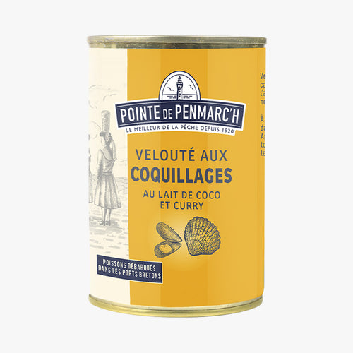 VELOUTÉ COQUILLAGES AU LAIT DE COCO ET CURRY - Le Comptoir Maritime - 1