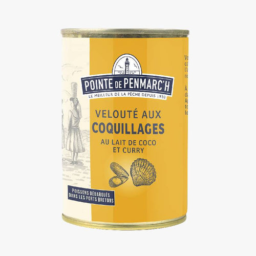 VELOUTÉ COQUILLAGES AU LAIT DE COCO ET CURRY - Le Comptoir Maritime - 1