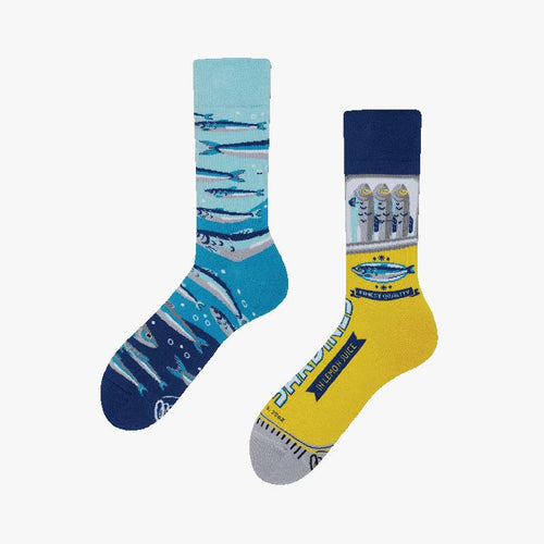 CHAUSSETTES DÉPARAILLÉES SARDINES HOMME - Le Comptoir Maritime - 1
