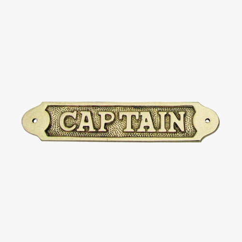 PLAQUE CAPTAIN - Le Comptoir Maritime - 1