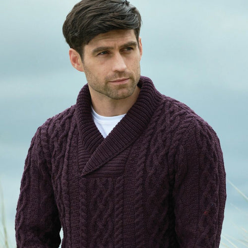 PULL MÉRINO WOOL COL CHALE HOMME - Le Comptoir Maritime - 1