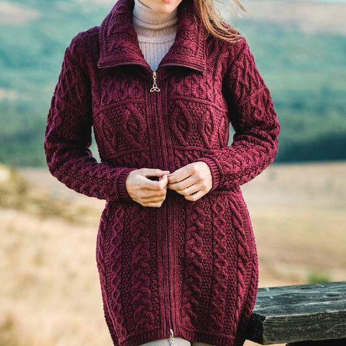 GILET LONG MÉRINO WOOL FEMME - Le Comptoir Maritime - 1