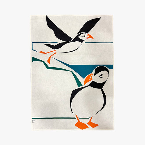 TORCHON MACAREUX EN VOL - Le Comptoir Maritime - 1