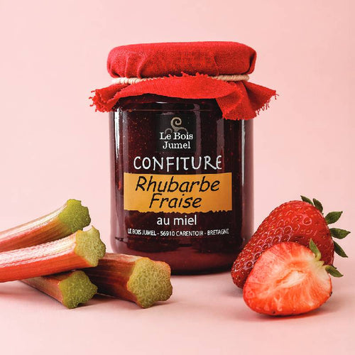 CONFITURE RHUBARBE FRAISE MIEL - Le Comptoir Maritime - 1