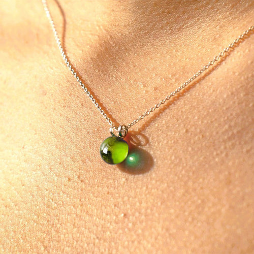 COLLIER PETIT PERLE VERTE - Le Comptoir Maritime - 1