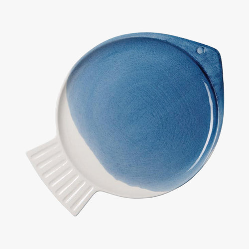 ASSIETTE POISSON BLEU VARIA GRÈS - Le Comptoir Maritime - 1