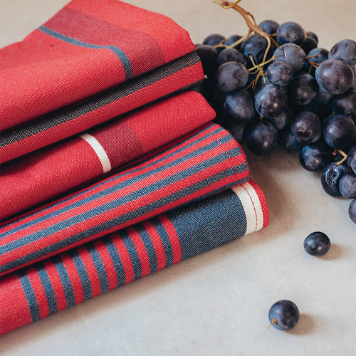 4 SERVIETTES DE TABLE GARANCE - Le Comptoir Maritime - 1