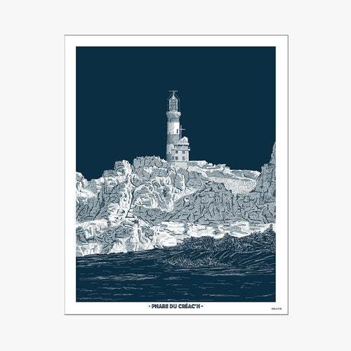AFFICHE PHARE DE LA POINTE DE CREAC