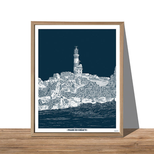 AFFICHE PHARE DE LA POINTE DE CREAC