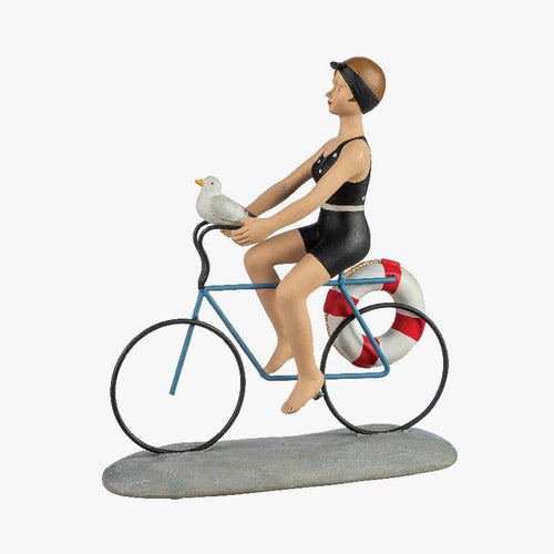 STATUETTE BAIGNEUSE À VELO - Le Comptoir Maritime - 1
