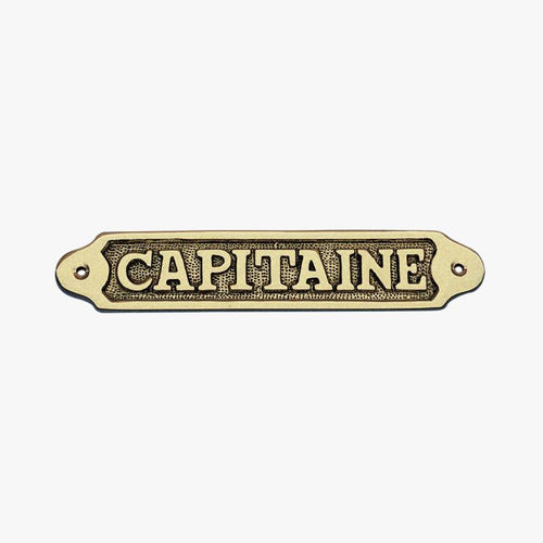 PLAQUE CAPITAINE - Le Comptoir Maritime - 1