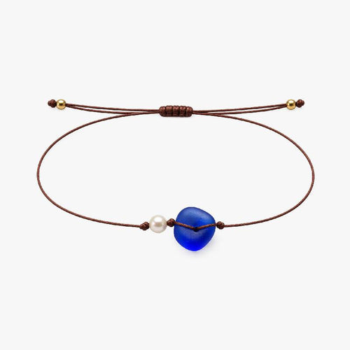 BRACELET PERLE BLEUE SAPHIR - Le Comptoir Maritime - 1