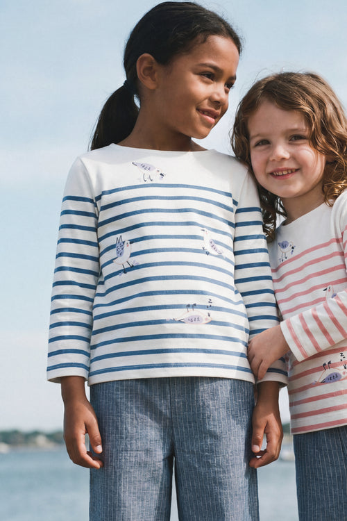 Marinière mouettes Kids - coton épais - Le Comptoir Maritime - 2