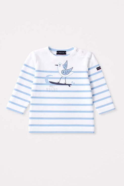 Marinière Oiseau Baby - coton léger - Le Comptoir Maritime - 1