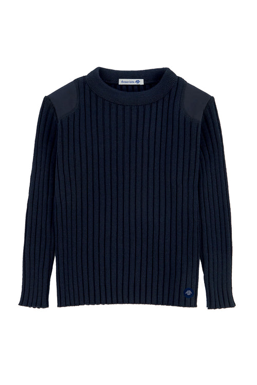 Pull marin Binic Kids - laine - Le Comptoir Maritime - 1