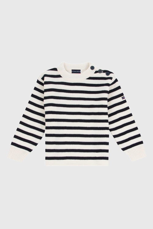Pull marin rayé Fouesnant Kids - Le Comptoir Maritime - 1