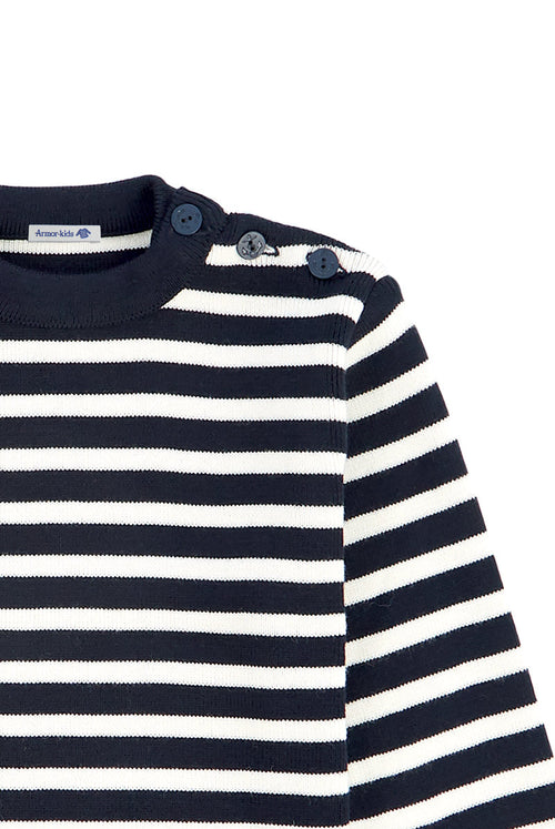 Pull marin rayé Fouesnant Kids - laine - Le Comptoir Maritime - 2
