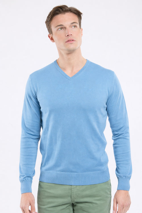 Pull col V - coton - Le Comptoir Maritime - 1