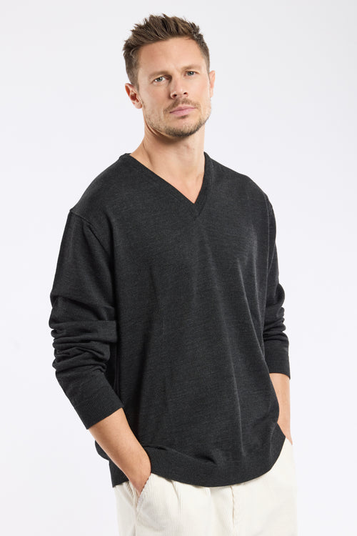 Pull col V Bérac - lainé mérinos - Le Comptoir Maritime - 4