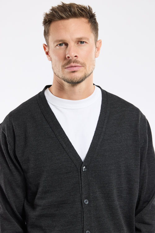 Cardigan boutonné - laine mérinos et acrylique - Le Comptoir Maritime - 2
