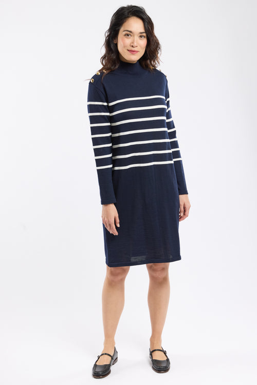 Robe rayée Mona - laine - Le Comptoir Maritime - 3