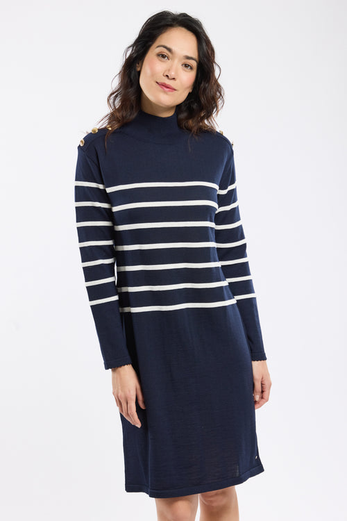 Robe rayée Mona - laine - Le Comptoir Maritime - 5