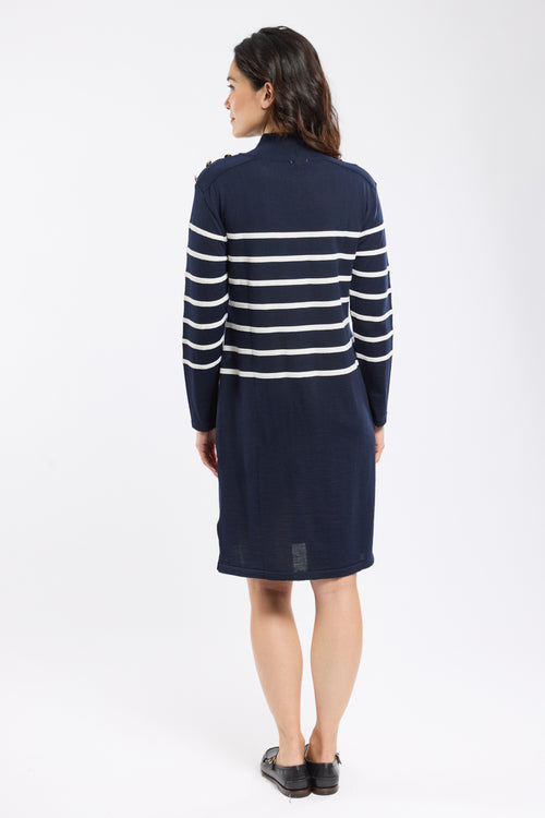 Robe rayée Mona - laine - Le Comptoir Maritime - 4