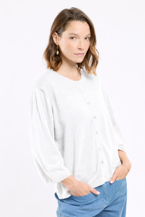 Cardigan Betty - lin et coton - Le Comptoir Maritime - 1