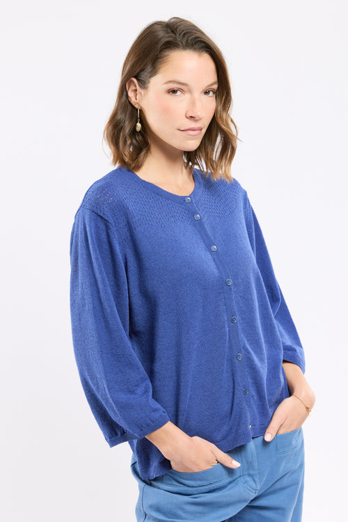 Cardigan Betty - lin et coton - Le Comptoir Maritime - 2