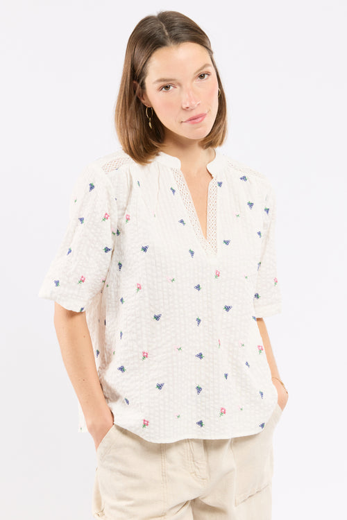 Blouse brodée Ron - coton - Le Comptoir Maritime - 2