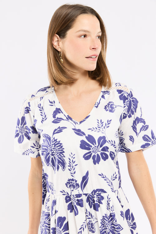 Robe fleurie Karen - coton - Le Comptoir Maritime - 3