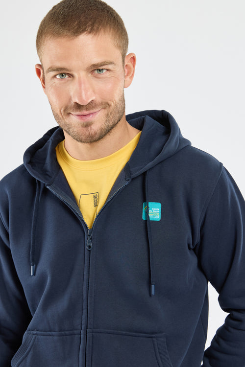 Sweat zippé sérigraphié - Route du Rhum - Destination Guadeloupe - Le Comptoir Maritime - 5