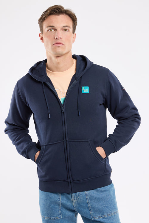 Sweat zippé sérigraphié - Route du Rhum - Destination Guadeloupe - Le Comptoir Maritime - 1