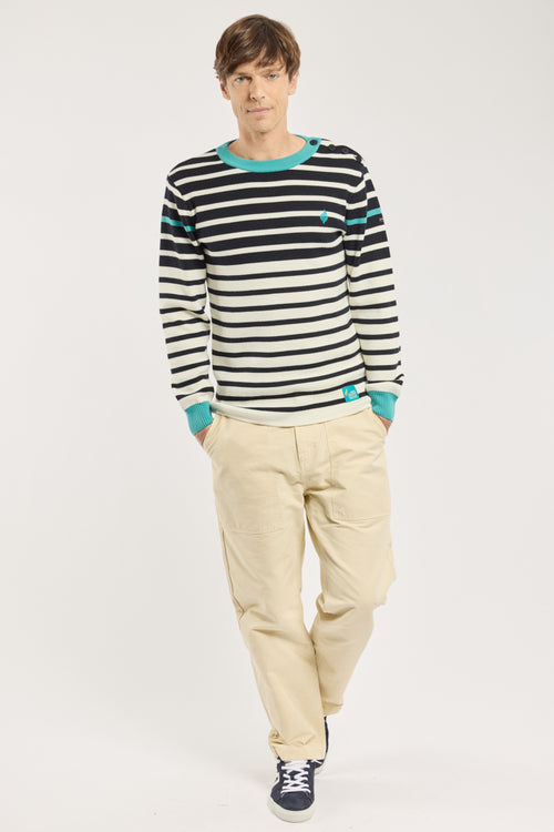 Pull marin - laine et acrylique - Le Comptoir Maritime - 5