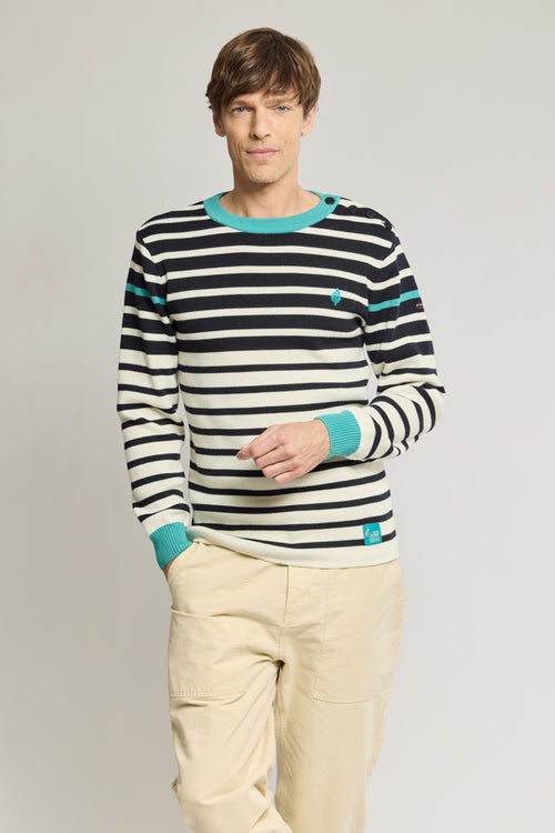 Pull marin - laine et acrylique - Le Comptoir Maritime - 3