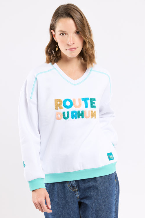 Sweat brodé Route du Rhum - Destination Guadeloupe - Le Comptoir Maritime - 5