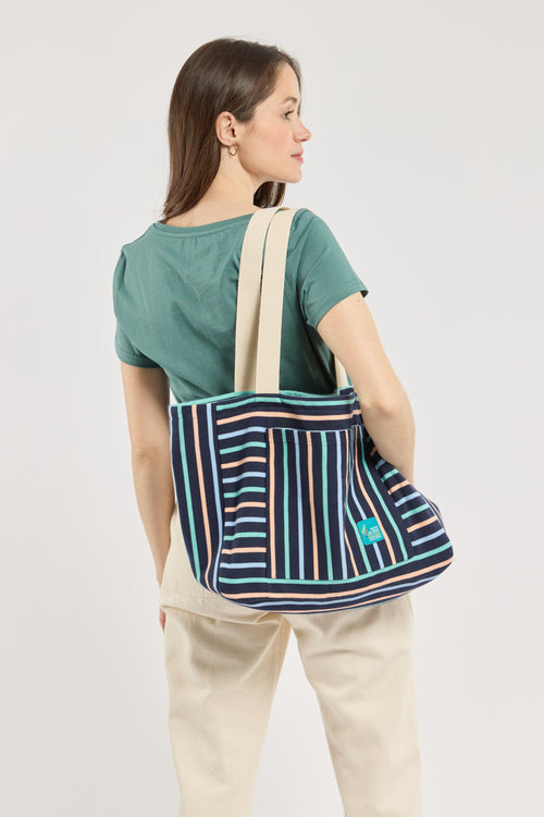 Grand sac rayé - coton épais - Le Comptoir Maritime - 1