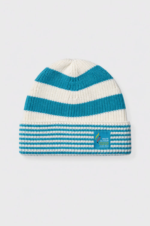 Bonnet rayé - coton et laine mérinos - Le Comptoir Maritime - 1
