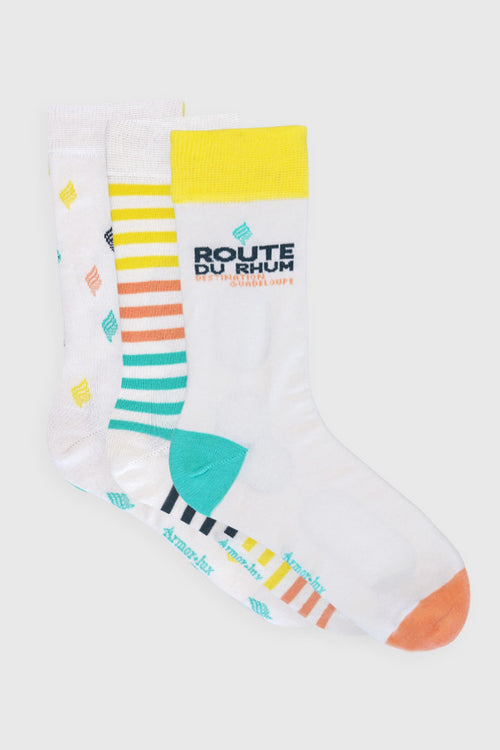 Lot de 3 paires de chaussettes - coton - Le Comptoir Maritime - 1